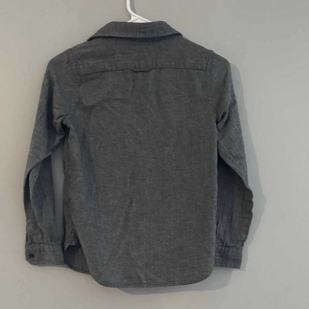 Janie and Jack Gray Button-Down Shirt